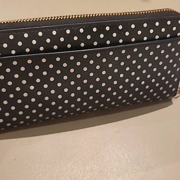Kate Spade Spencer Metallic Dot Continental Wallet - Picture 4 of 8